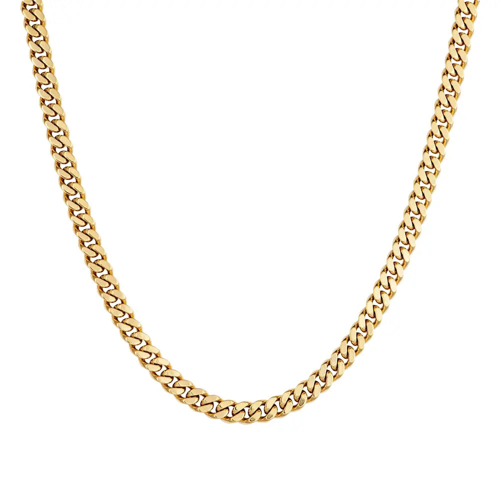 Łańcuch Cubain 5mm Złoty