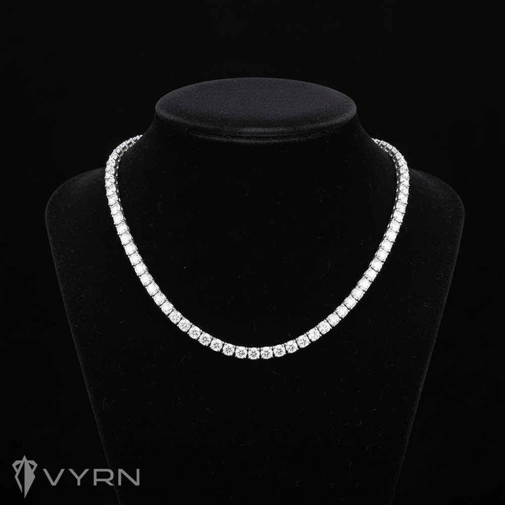 Łańcuch Tennis 4mm Srebrny