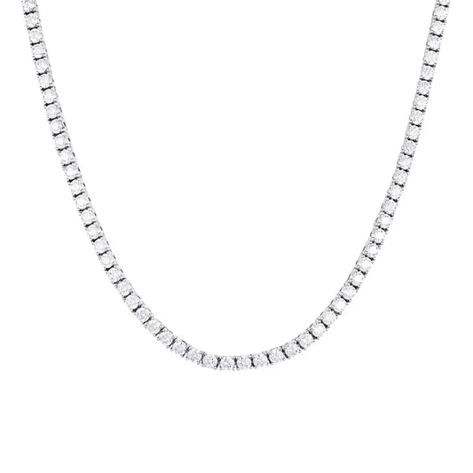 Łańcuch Tennis 4mm Srebrny