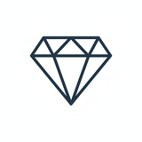 ikona diamentu w kolorze 0e1a2b