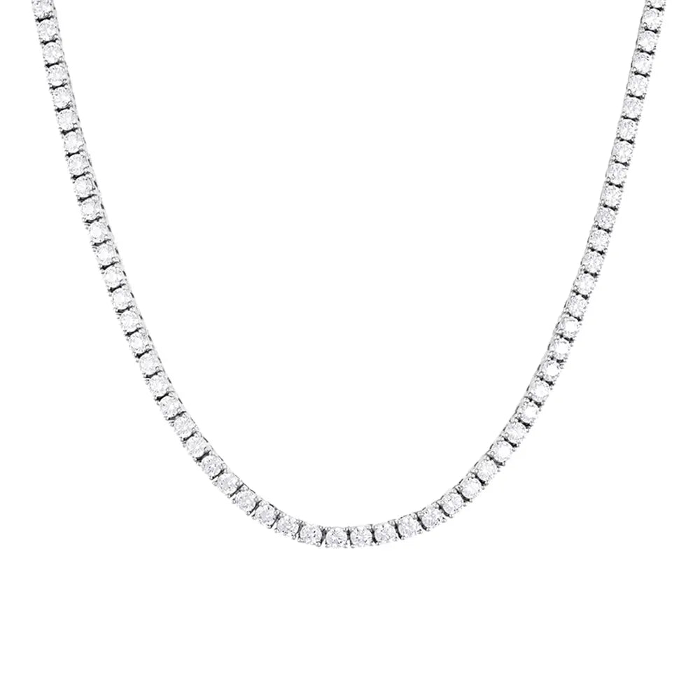 Łańcuch Tennis 4mm Srebrny